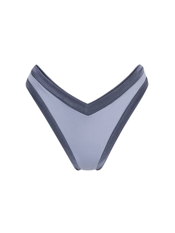 Bottom de Bikini sin elástico Paula Acero Brillo Noche by Paula y Sofía Fernández