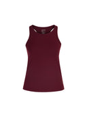 Polera Deportiva Elasticada Sin Mangas Emilia Tinto