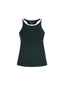 Polera Deportiva Elasticada Sin Mangas Emilia Verde Crema