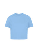Polera Basica Corta Celeste