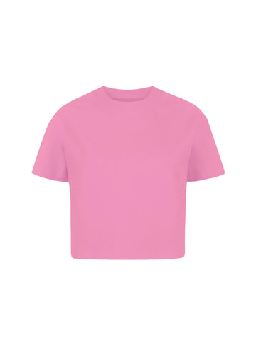 Polera Básica Corta Rosado