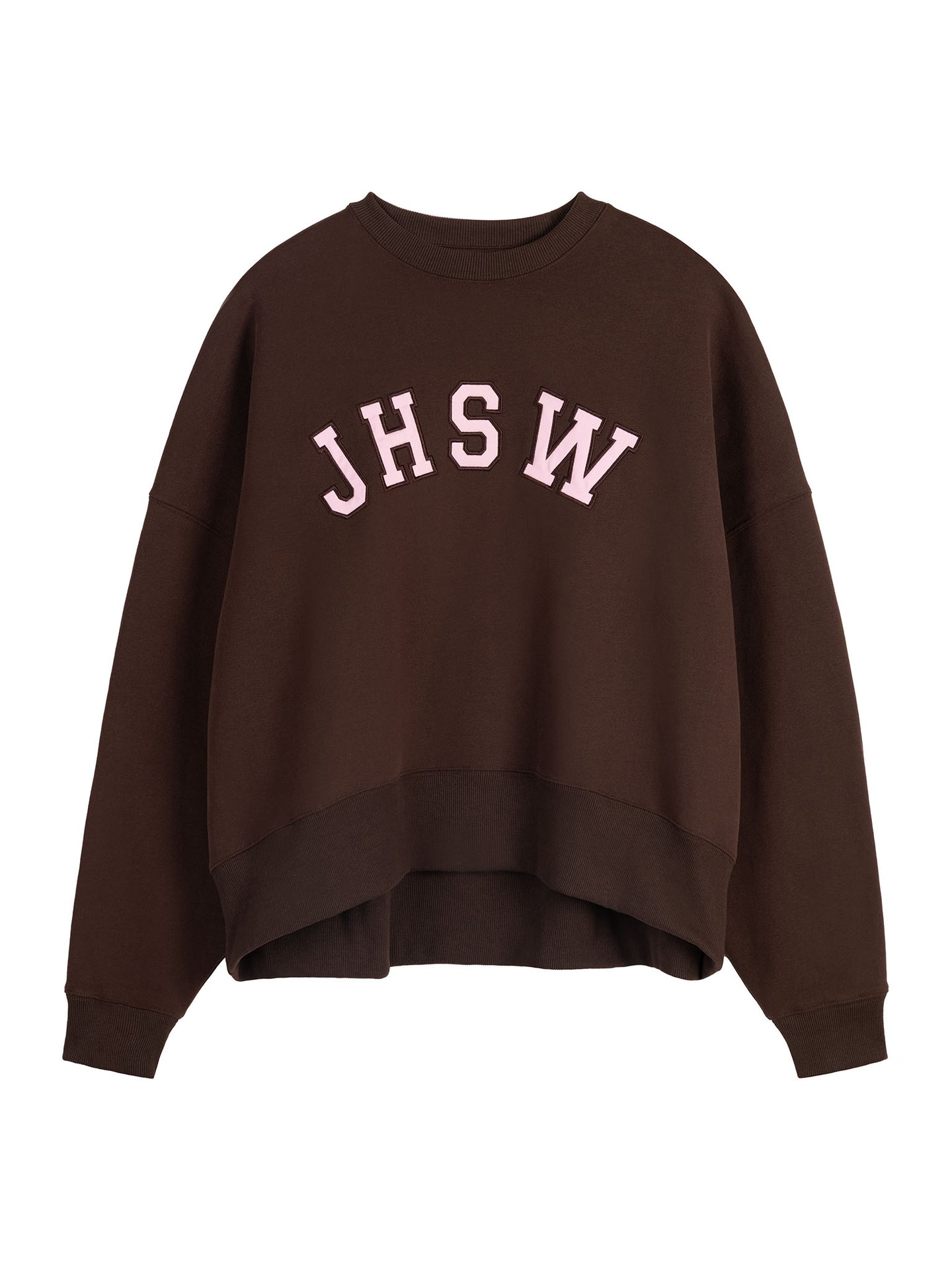 Poleron Cuello Redondo Oversized Mujer JHSW Chocolate
