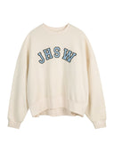 Poleron Cuello Redondo Oversized Mujer JHSW Crema