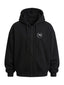 Poleron Hoddie Oversized con Cierre Negro