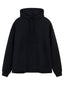 Poleron de Modal con Capucha Oversize Negro