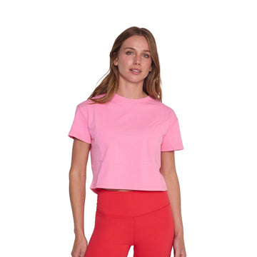 Polera Básica Corta Rosado