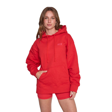 Poleron Hoddie Oversized Rojo