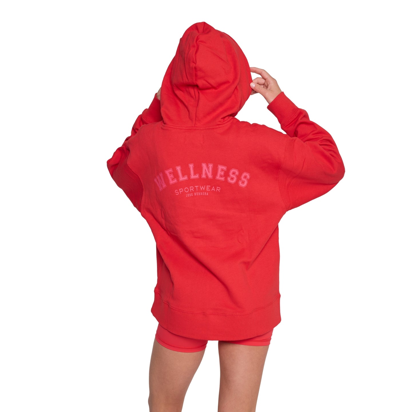Poleron Hoddie Oversized Rojo
