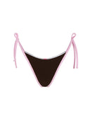 Bottom de Bikini Amarras Rita Rib Trenzado Cafe Rosa