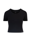 T-SHIRT RIBBED BLACK
