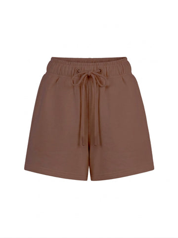Short de Modal Cintura Ajustable Cafe