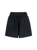 Short de Modal Cintura Ajustable Negro