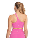 Peto Deportivo Un Hombro  Fleur Rosado