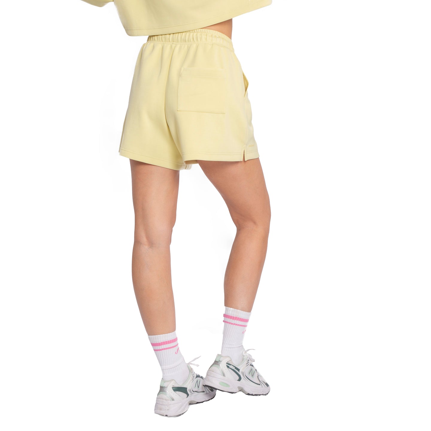 Short de Modal Cintura Ajustable Soft Amarillo Claro