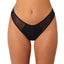 THONG CUT MESH BLACK