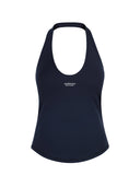 Top Deportivo Cuello Halter Azul Marino