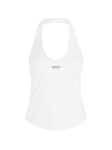 Top Deportivo Cuello Halter Blanco