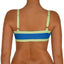 Top de Bikini Escote Semi Recto Tirante Ancho Anna Azul Menta