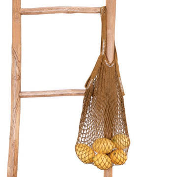 TOTE MESH BAG CARAMEL