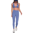Calza Deportiva Tiro Alto 7/8 Azul Claro