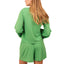 Blusa Amarras Mangas Acampanadas Viscosa  Verde