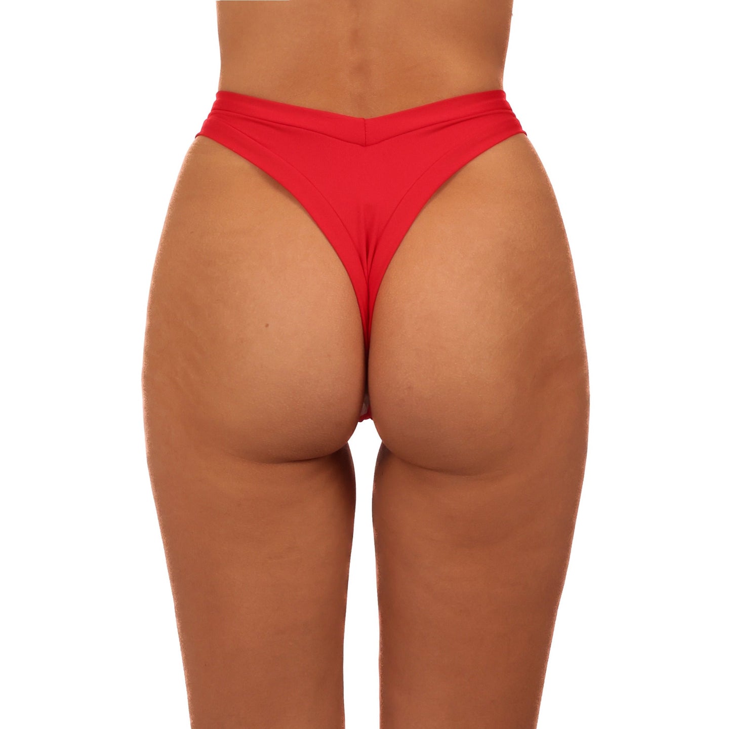 Bottom de Bikini sin elástico Paula Rojo Pasión