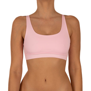 Sostén Tipo Peto Espalda En V Rosado