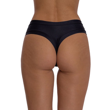 Bottom de Bikini sin elástico Agustina Negro