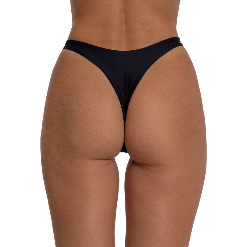 Bottom de Bikini sin Elástico  Amelia Negro