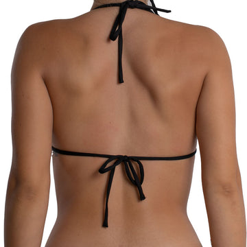 Top de Bikini Triangulo Rebeca Negro