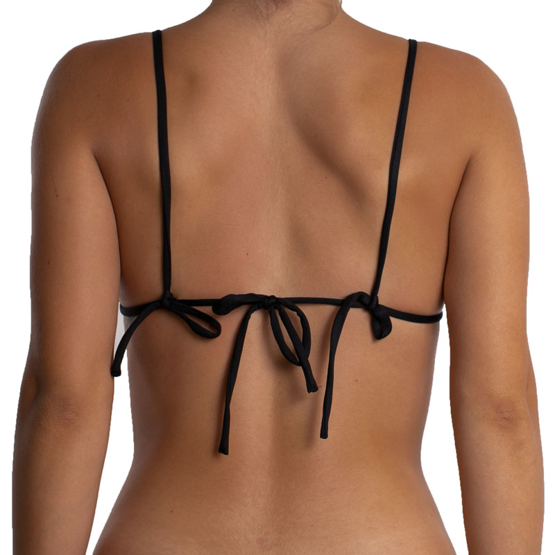 Top de Bikini Triangulo Rebeca Negro